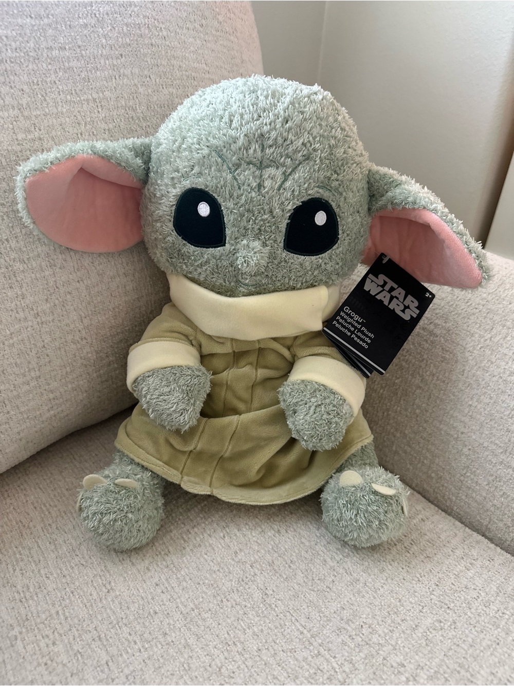 NWT Grogu weighted plush.